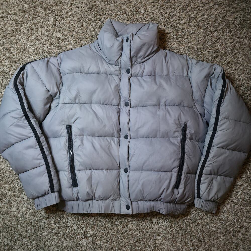 Alo Women's Aspen Love Puffer Jacket Winter Frost Grey XS Retail $248 W4433R